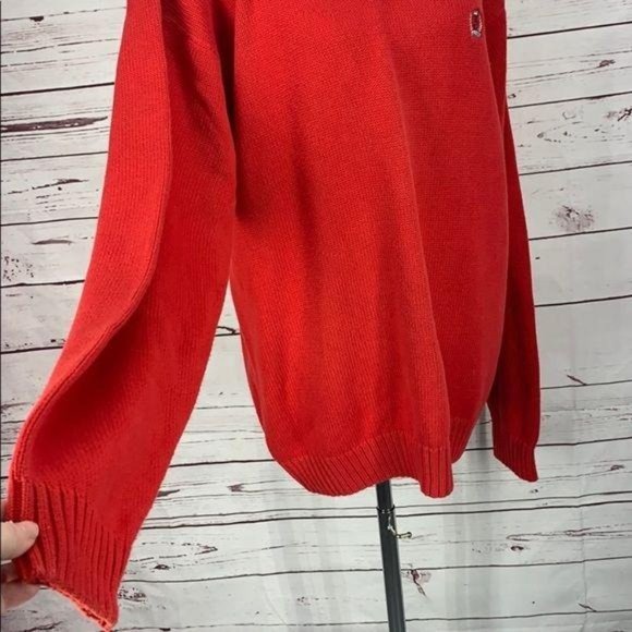 Siegfried Men's Red Cable Knit Iconic Crew Neck Sweater Size XL - Picture 5 of 9